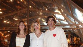 Aurora Figueras, Delfina Blaquier y Nacho Figueras en la fiesta de Fasano Las Piedras. ¡Mirá la galería de fotos al final de la nota! Foto: Grupo Mass