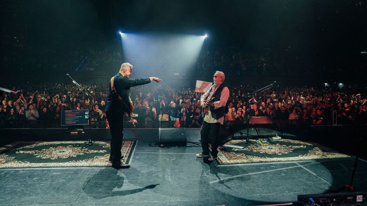 Pedro Aznar y David Lebón cautivaron a los fans de Serú Girán con un show emocionante en el Arena Maipú