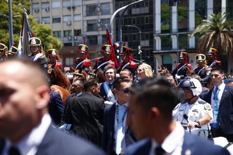 Javier Milei asumió como presidente Foto: Pedro Ramos