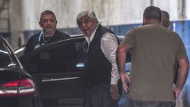 Hugo Moyano y un guiño al Gobierno. Foto: Télam
