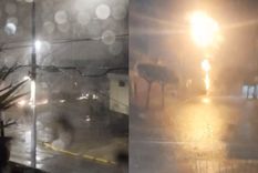 El diluvio en medio del alerta meteorológica El diluvio en medio del alerta meteorológica