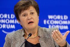 Kristalina Georgieva, la titular del FMI, se verá este miércoles con el ministro Luis Caputo buscando afianzar la relación con el país. Foto: Foro Davos