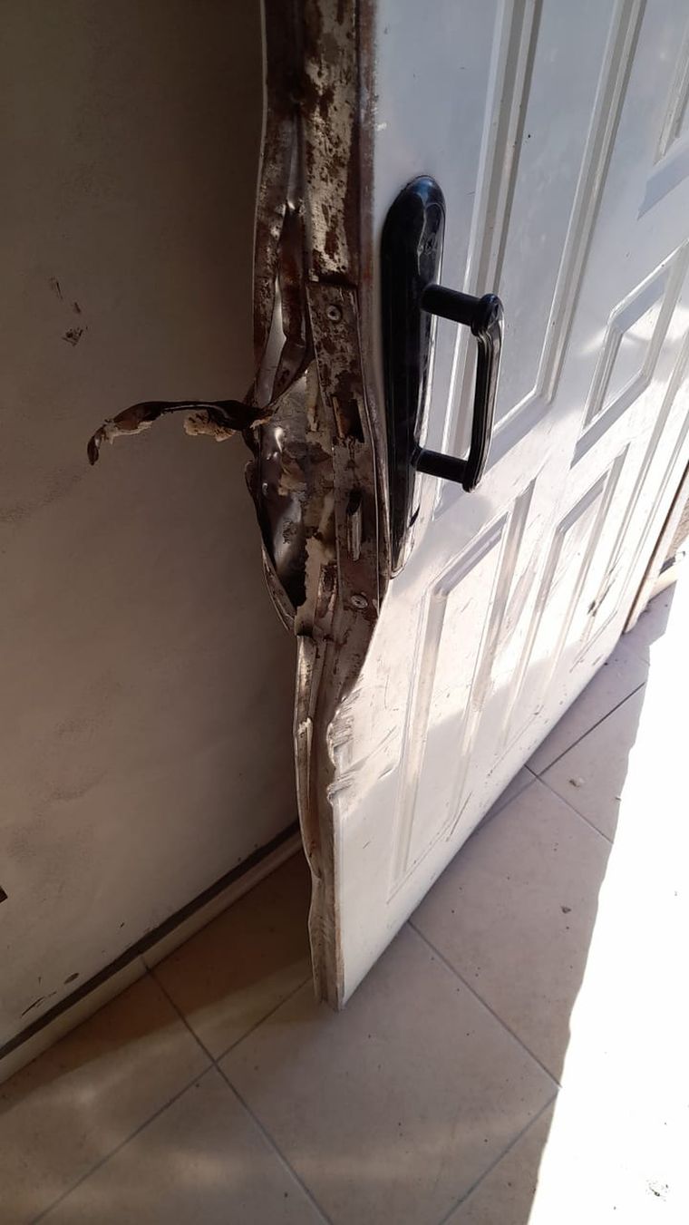 Así están quedando las puertas en Bermejo (Guaymallén)