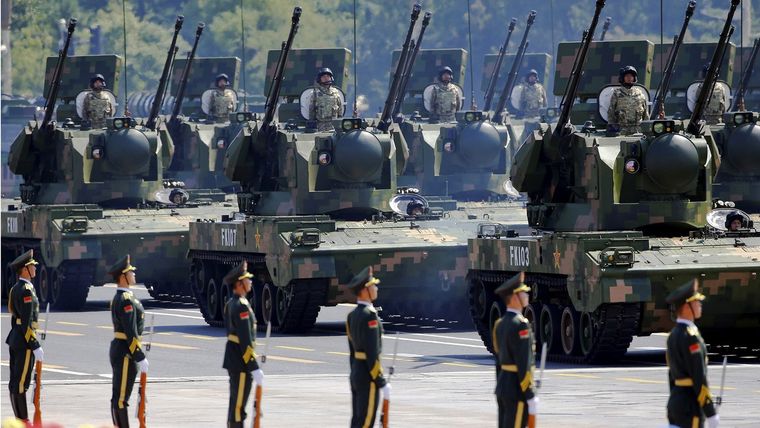 Soldados del Ejército Popular de Liberación de China en un desfile militar en Pekín, 3 de septiembre de 2015. Foto: RT