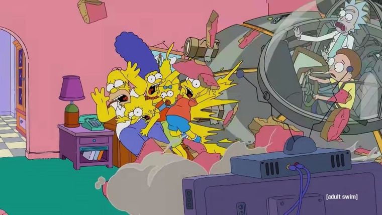 Los Simpson, crossover, Rick and Morty