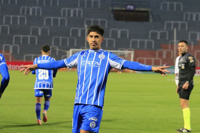 Salomón anotó su tercer gol al hilo. Foto: Godoy Cruz