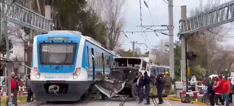 La escena del accidente Foto: Captura de video/Gentileza Gustavo Moroz