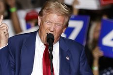Donald Trump, durante su último miting en USA. Foto: EFE