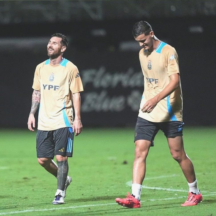 Los elogios de Lionel Messi a Valentín Carboni, el fichaje que está por cerrar Racing.