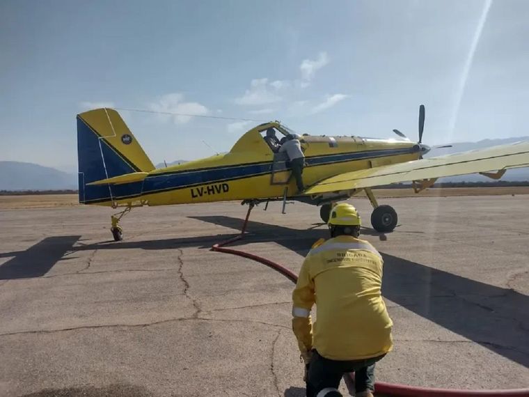 La aeronave fue hallada en la zona de la Sierra del Velasco Foto: NA