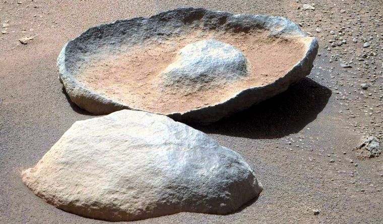 Perseverance Marte roca El hallazgo en Marte y su singular forma. Foto: Dpa.