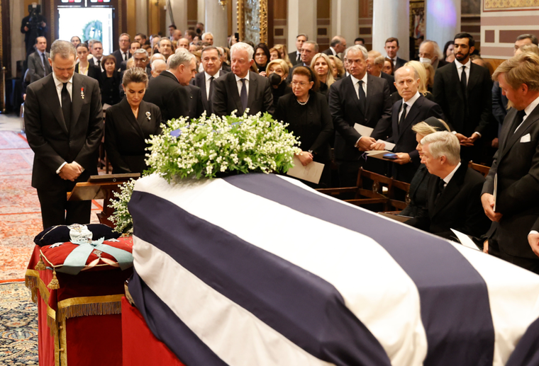 Constantino de Grecia fue despedido por varios royals de todo el mundo. Foto: Casa Real de España