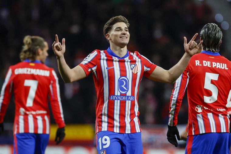 Julián Álvarez está teniendo una gran temporada con el Atlético de Madrid. Foto: EFE