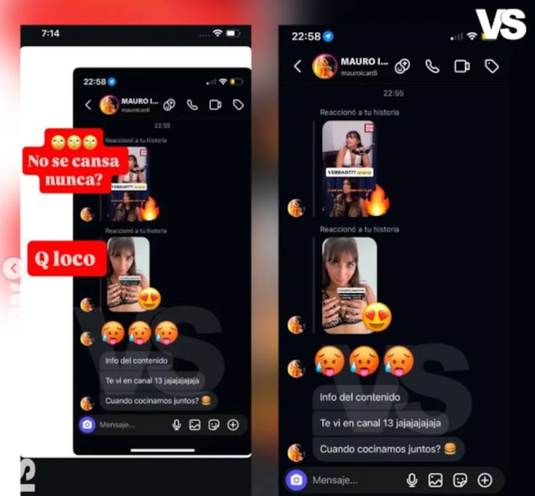 Los mensajes del futbolista a Núñez. Los mensajes del futbolista a Núñez.