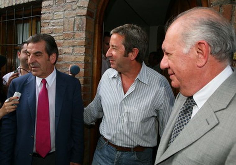 El vicepresidente Argentino recibió en su casa a los ex mandatarios chilenos Frei y Lagos.