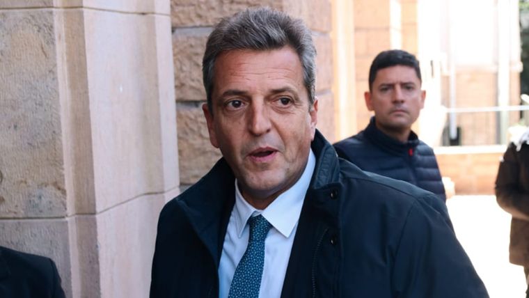 Sergio Massa estuvo en la Casa de Gobierno, en Ciudad. Foto: Santiago Tagua / MDZ