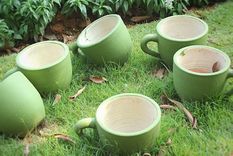 Tazas de cerámica.