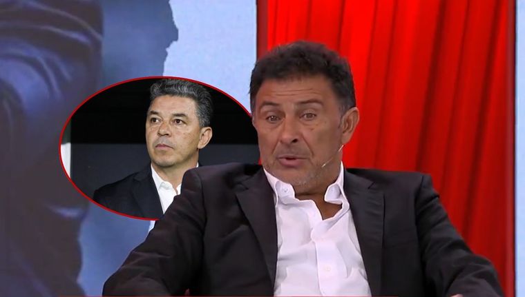 Leonardo Astrada analizó la derrota de River ante Tigre. Foto: captura de TV y Fotobaires.