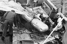 La bomba de hidrógeno que se hundió cerca a Palomares, se recuperó en 1966 Foto: GETTY IMAGES