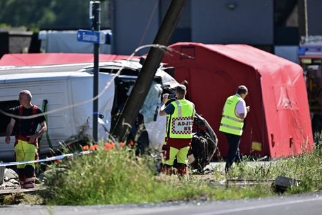 El choque ocurrió en la localidad de Buggenhout, norte de Bélgica. El choque ocurrió en la localidad de Buggenhout, norte de Bélgica.