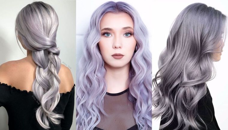 ¡Tendencia en cabellos! El lavender gray está reinando entre las mujeres con canas para lucir radiante y a la moda