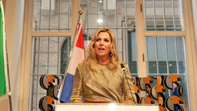Este fue el increíble look de Máxima de los Países Bajos. Foto: INSTAGRAM @koninklijkhuis