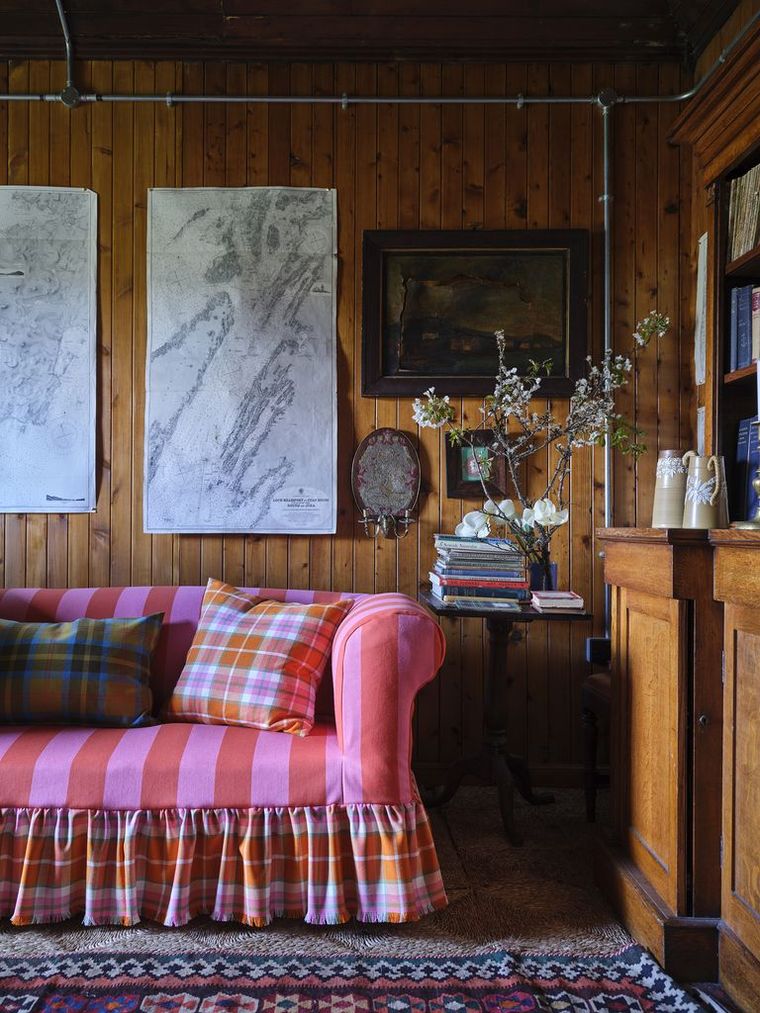 Tartán o tela escocesa. Créditos: Johnstons of Elgin y Ben Pentreath Tartán o tela escocesa. Créditos: Johnstons of Elgin y Ben Pentreath