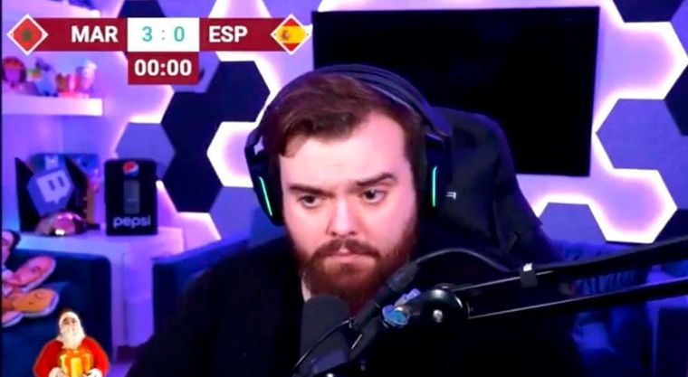 Ibai realizó un directo después de la eliminación de España en el Mundial.