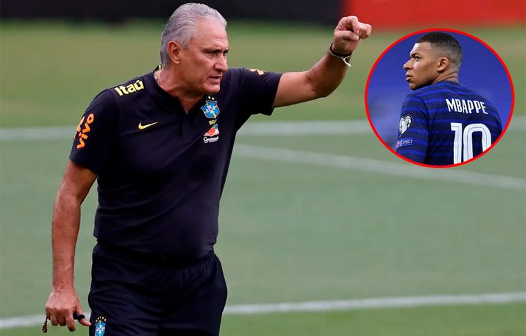 Tite, DT de Brasil, criticó a Mbappé por su declaración de que el fútbol europeo está más avanzado que el sudamericano.
