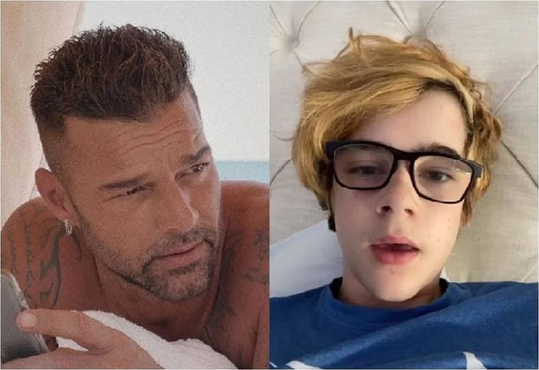 Ricky Martin junto a su hijo Valentino Foto: Instagram