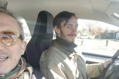 Marciano Cantero, junto a su hijo Javier