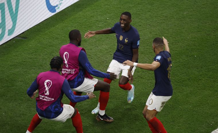 Francia, el gran rival de Argentina en la final del Mundial. Foto: EFE