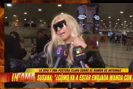 La rubia habló sobre Wanda Nara y Graciela Alfano. Créditos: Captura / Infama (América TV) La rubia habló sobre Wanda Nara y Graciela Alfano. Créditos: Captura / Infama (América TV)