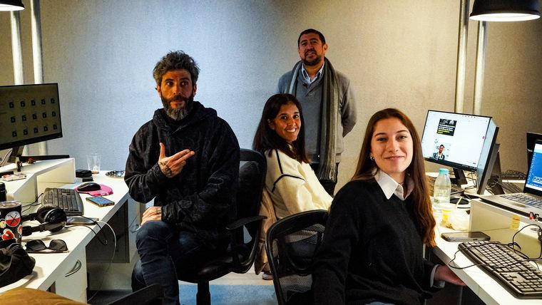 Marcos García, Hugo Pereyra, Ariadna Mannuccia y Abril Pizarro. Marcos García, Hugo Pereyra, Ariadna Mannuccia y Abril Pizarro.