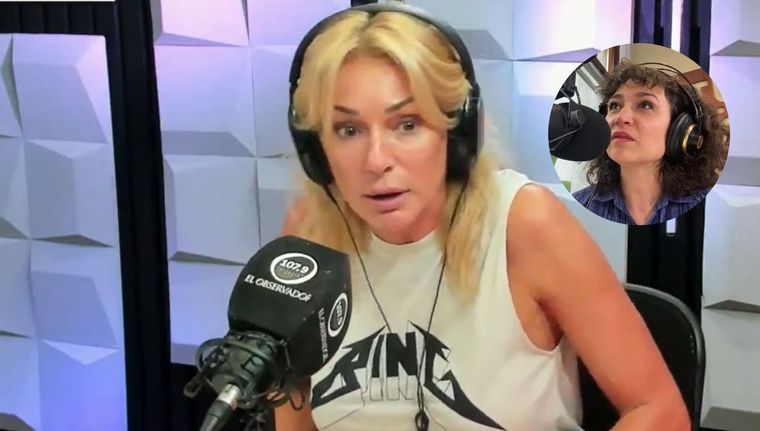 La panelista de no se contuvo y le dijo de todo a la periodista. Foto: Captura de pantalla: X/ @Observador1079/ Instagram: @juliamengo