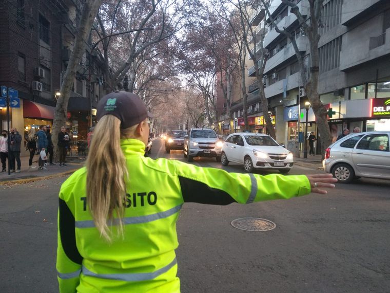 El corte se da en San Martín y Lavalle del centro mendocino Foto: Ciudad