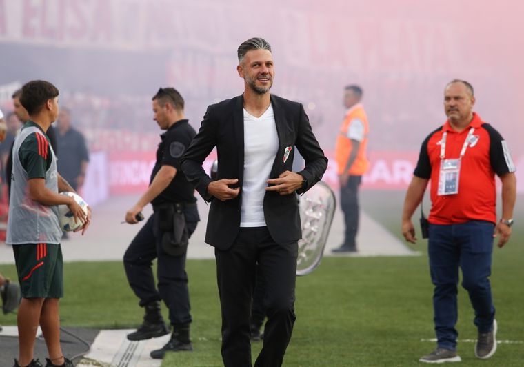 Micho habló en conferencia tras barrer a Vélez en el Monumental. Foto: Noticias Argentinas