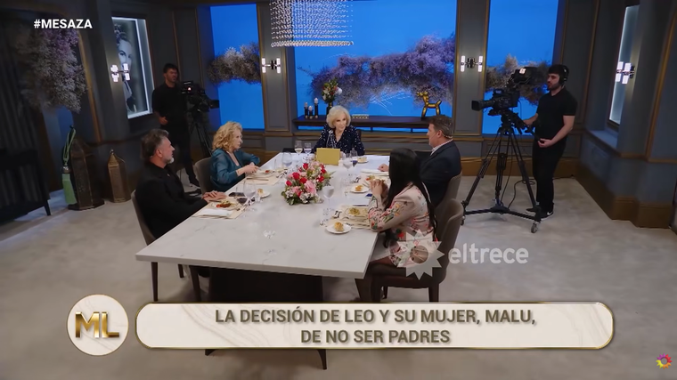 Mirtha Legrand con sus invitados.