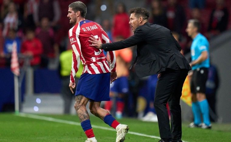 Simeone bancó a De Paul. Foto: EFE