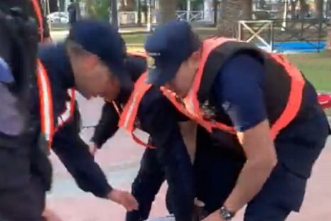 Uno de los jóvenes detenidos