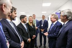 En la cumbre mundial COP26, anunciaron una millonaria inversión en la Argentina destinada a producir hidrógeno verde, durante un encuentro que mantuvieron con el presidente Alberto Fernández y parte de la comitiva argentina que lo acompaña. Foto: Télam