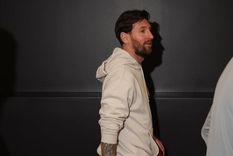 Messi llegó a New Orleans para ver el Super Bowl junto a sus hijos. Foto: @NFL