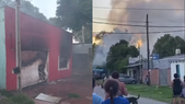 El incendio tuvo lugar en una casa ubicada sobre la calle 57 de Los Hornos, en el partido de La Plata. El incendio tuvo lugar en una casa ubicada sobre la calle 57 de Los Hornos, en el partido de La Plata.