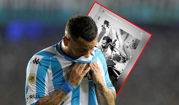 Cardona mostró su tristeza tras quedarse afuera de los concentrados en Racing por tercera vez en fila