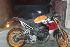 La moto fue recuperada y dos ladrones quedaron detenidos Foto: Ministerio de Seguridad de Mendoza