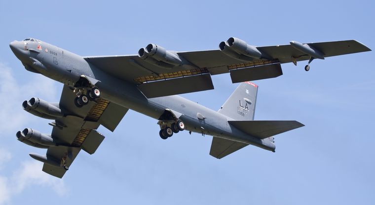 Boeing B-52 Stratofortress Cumplirá el 15 de abril 71 años de su primer vuelo Foto: shutterstock.com