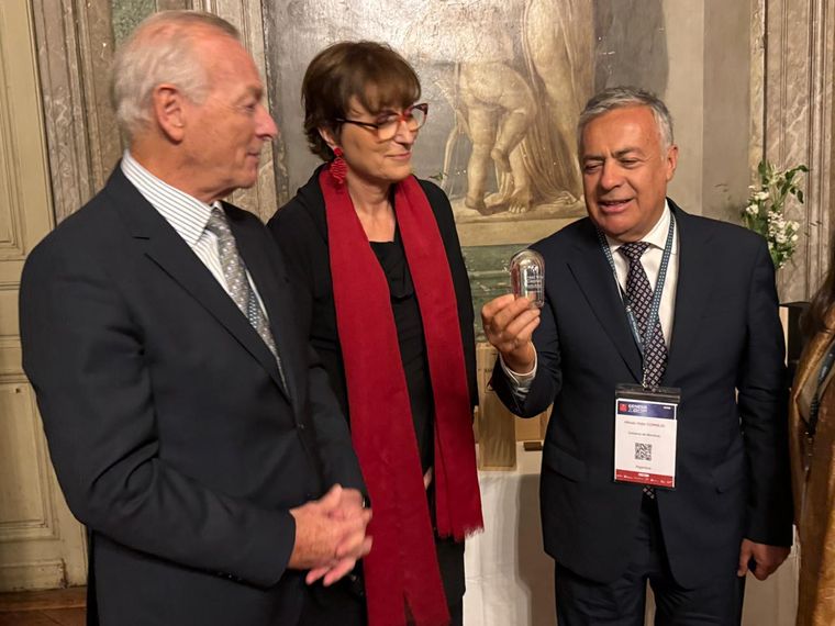 Alfredo Cornejo, al frente del grupo mendocino que participa en la reunión de las Great Wine Capitals.