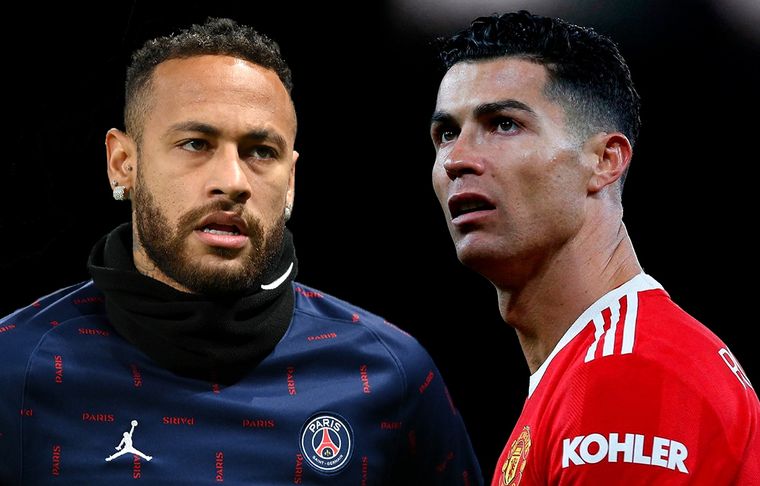 Neymar y Cristiano Ronaldo El brasileño y el portugués, vinculados con Juventus.