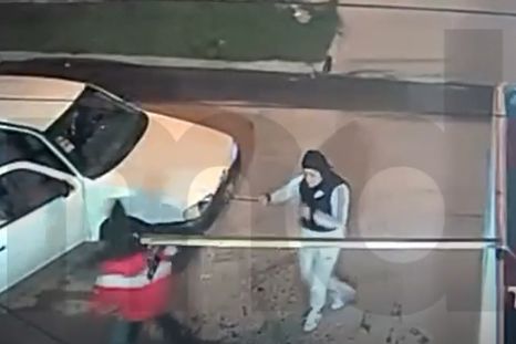 El robo ocurrió en apenas segundos en la localidad de Cañada de Gómez. El robo ocurrió en apenas segundos en la localidad de Cañada de Gómez.