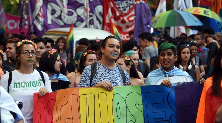 Una foto de años anteriores, celebrando el orgullo. Foto: ALF PONCE / MDZ